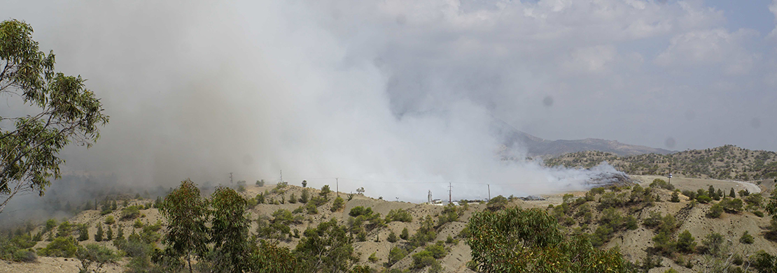 Güngör regular solid waste landfill turned into a wild dump