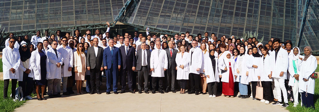 Prospective medical doctors don their white coats