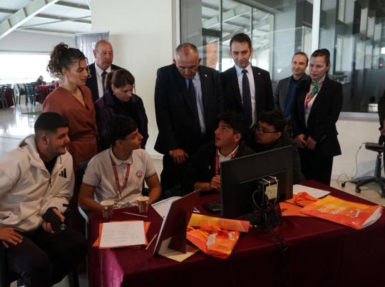 Students working on their projects during CIU Hackathon 2026